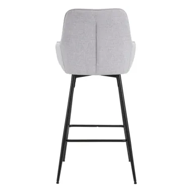 Stołek Barowy Szary Zestaw 2 szt 55x55x109 cm